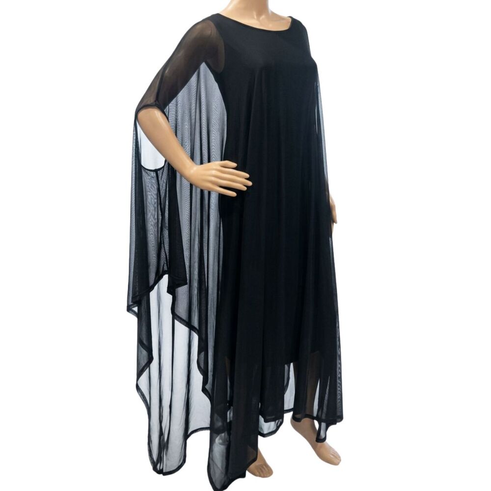 Killstar "Mystic" Hannah Hell Mesh Maxi Gothic Dark Romantic Dress Black Sz XS - Picture 3 of 9